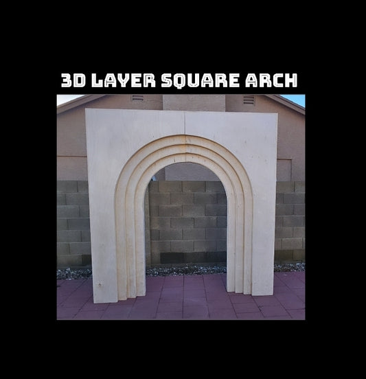 Backdrop - 3D Layer Roman Arch ( splits in 2)