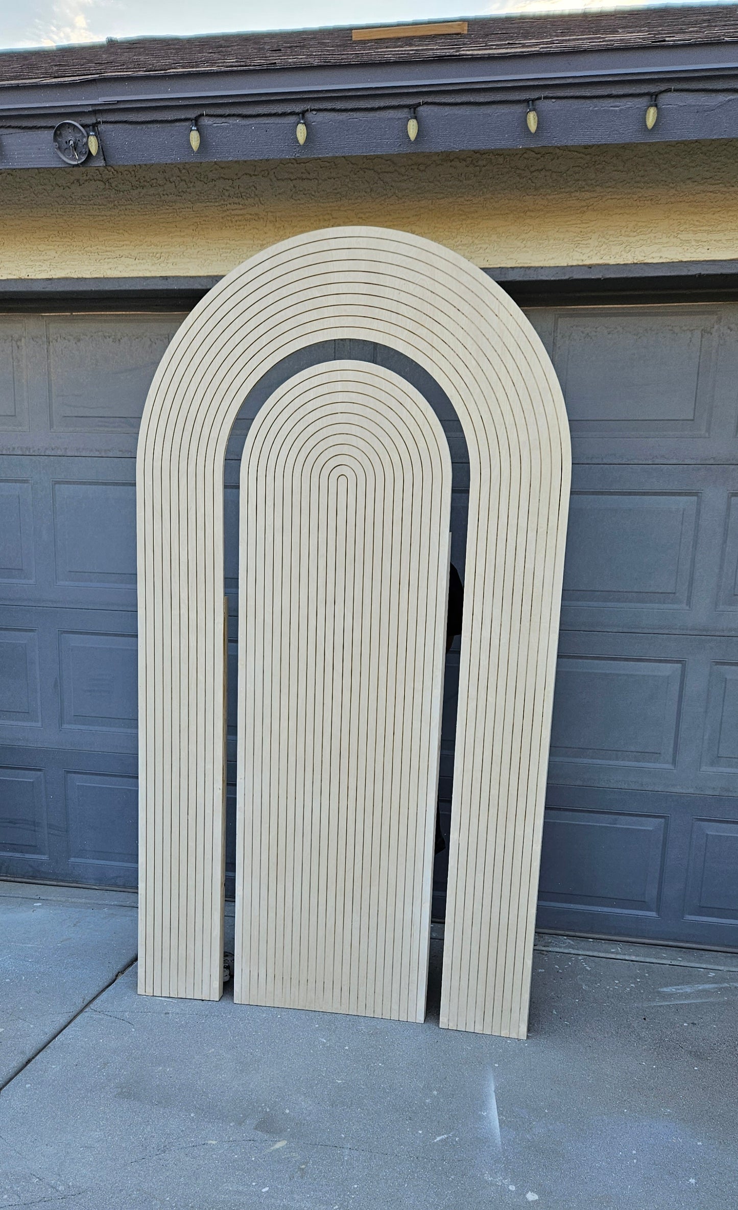 Backdrop - 2D ripple arch + panel