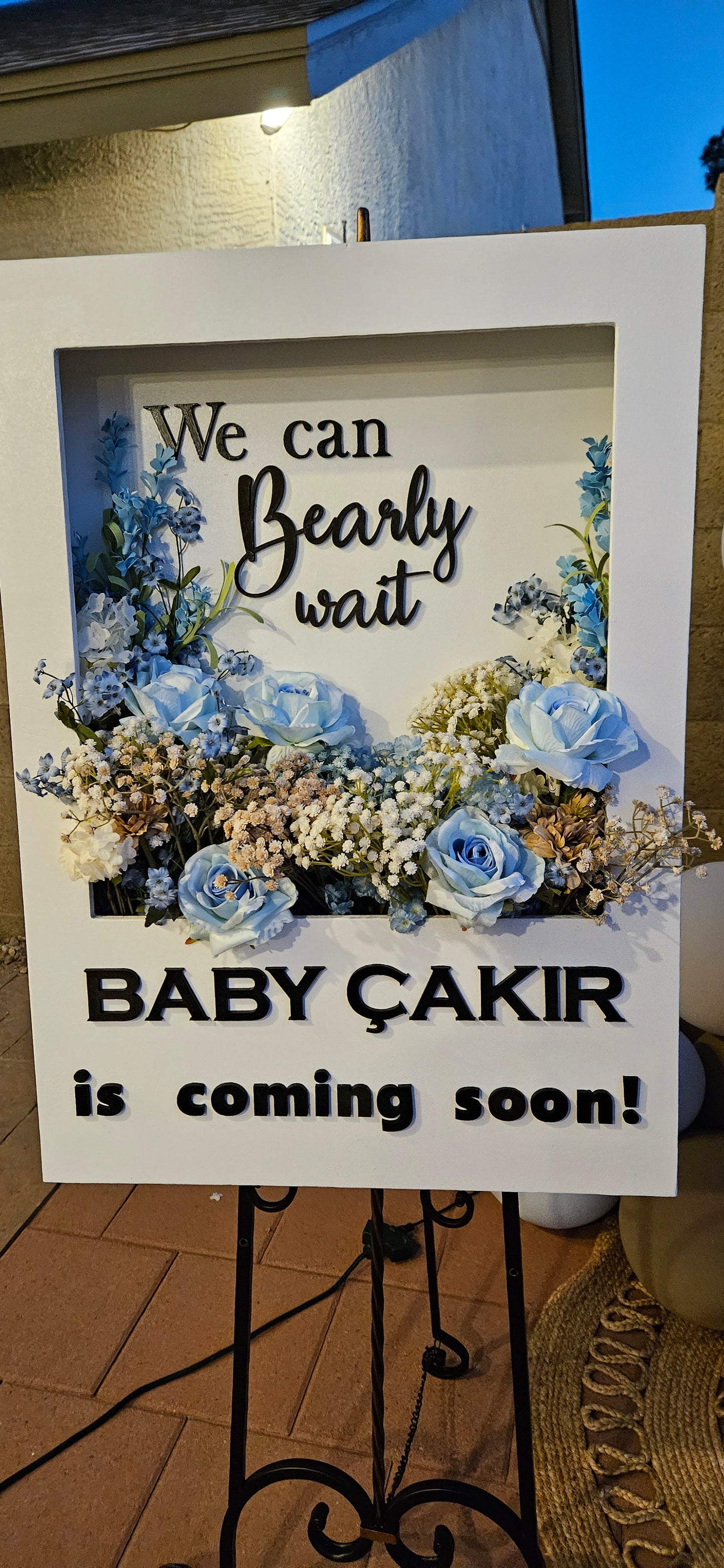 Welcome Flower box Sign