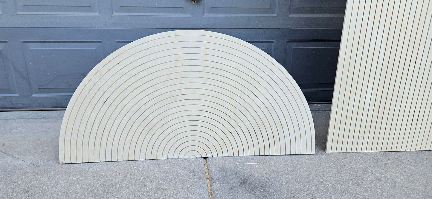 Backdrop - 2D Ripple wall -WOOD