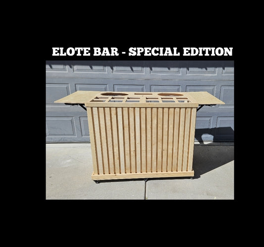 TABLE - Mobile Elote bar XL   <double layer front design >