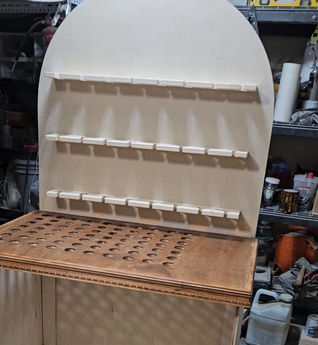 Champagne Cart with shots table top