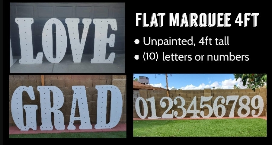 BUNDLE - (10) flat marquees