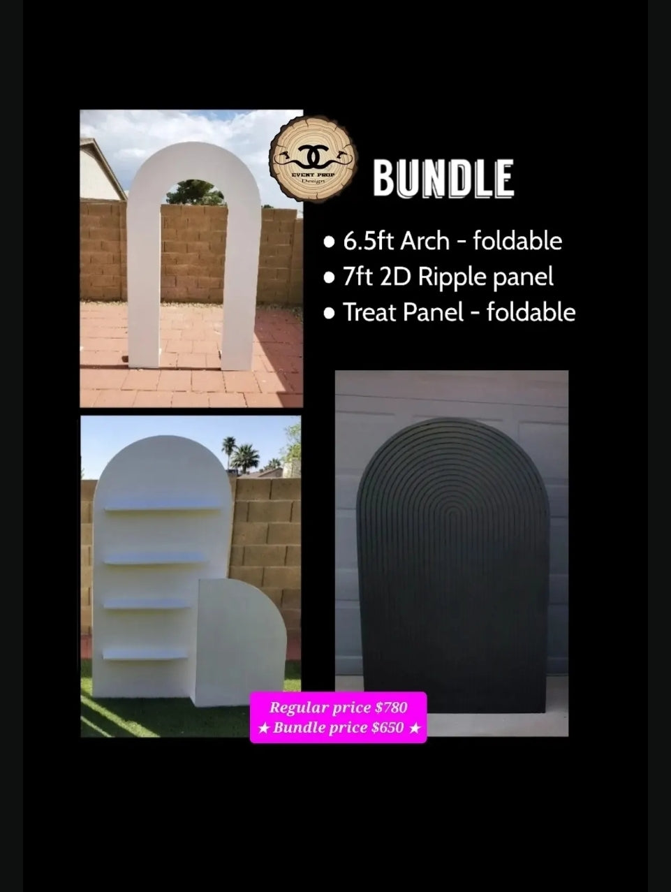 BUNDLE ☆ 2D Ripple panel + arch + treat wall