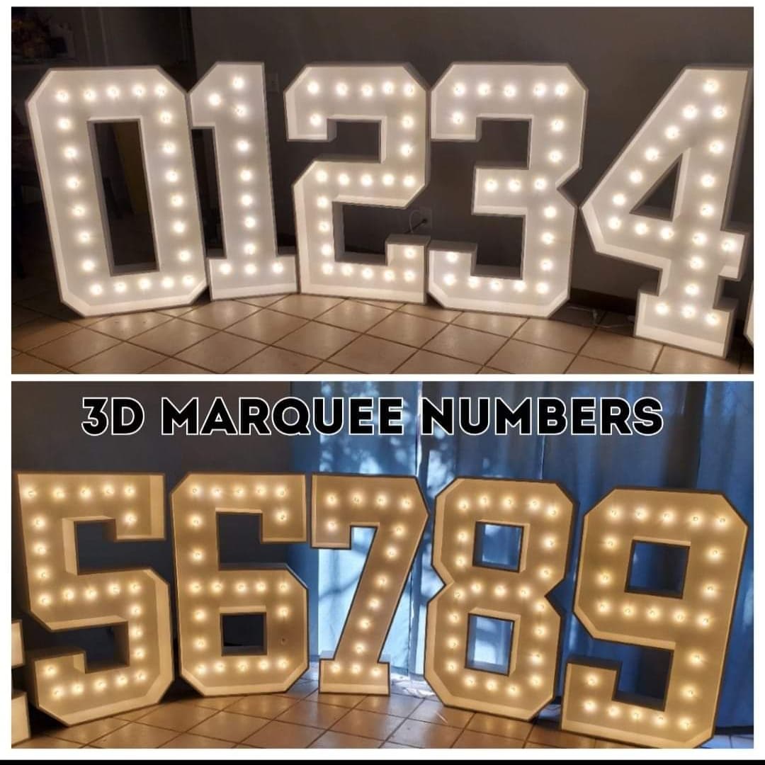 Marquee - 3D letters/numbers 4ft