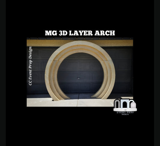 Backdrop - 3D layer Round Arch