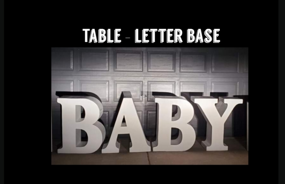 Table - Letter/ number base – CC_eventpropdesign